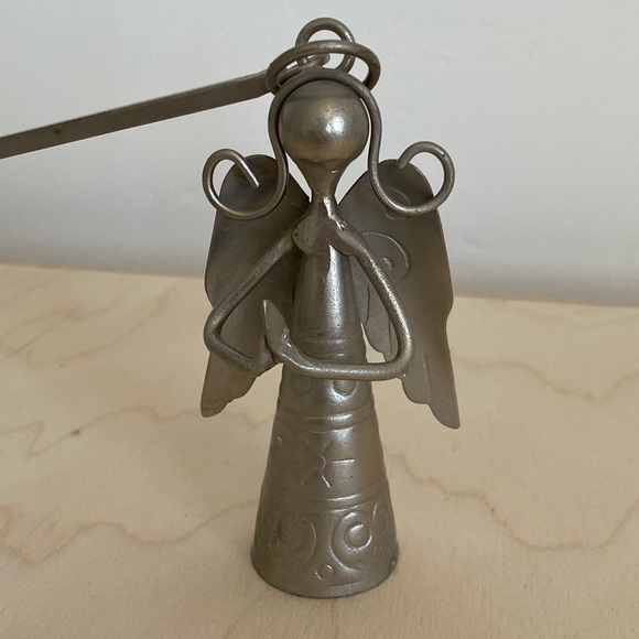 Pewter Angel Christmas Candle Snuffer - Picture 2 of 7